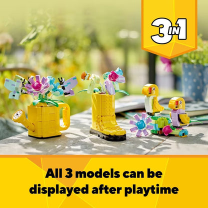 LEGO Flowers in Watering can