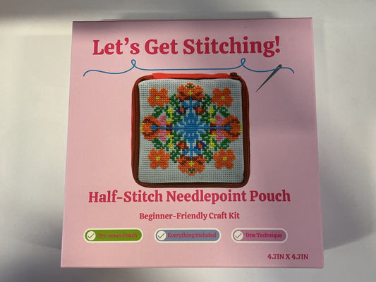 Lets Get Stitching Floral Needlepoint Kit
