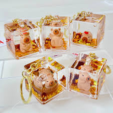 Capybara Charm Keyring