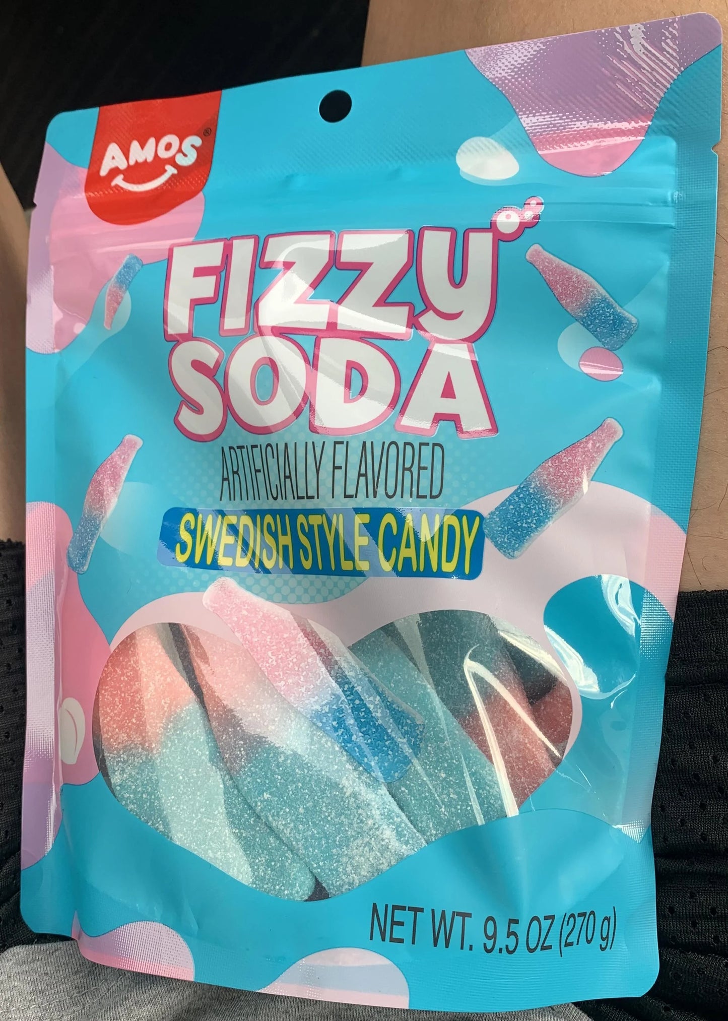 Fizzy Soda Amos  Swedish Candy