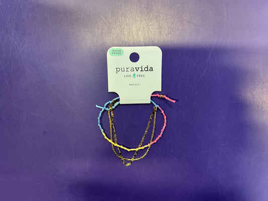 Puravida Bracelet Ombre Knot Layered Rainbow