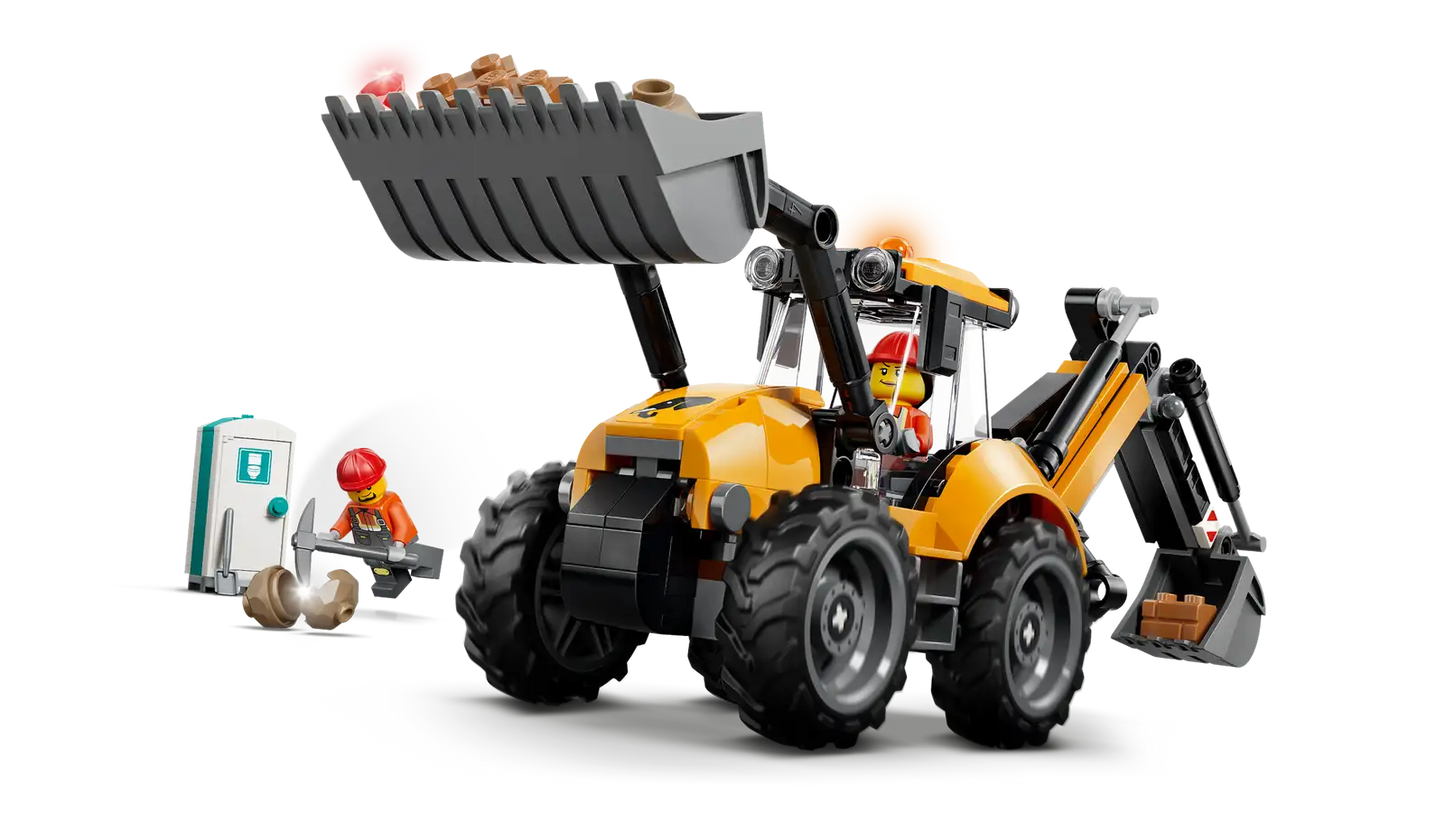 LEGO Yellow Backhoe Loader
