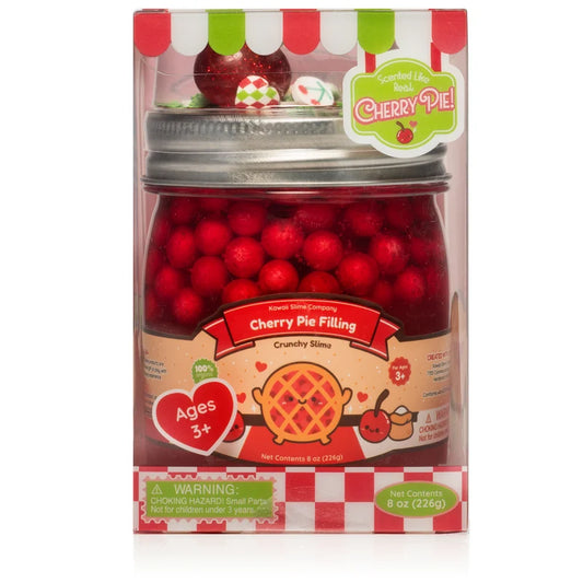 Kawaii cherry pie filling crunchy slime