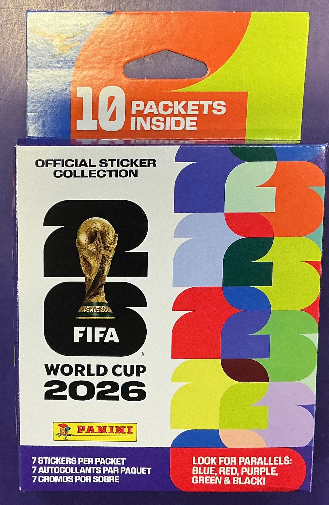 World Cup Stickers mega Blaster Box (10 packs of stickers=70!)