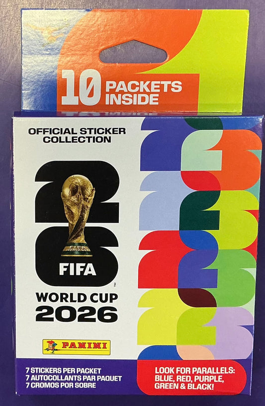 World Cup Stickers mega Blaster Box (10 packs of stickers=70!)