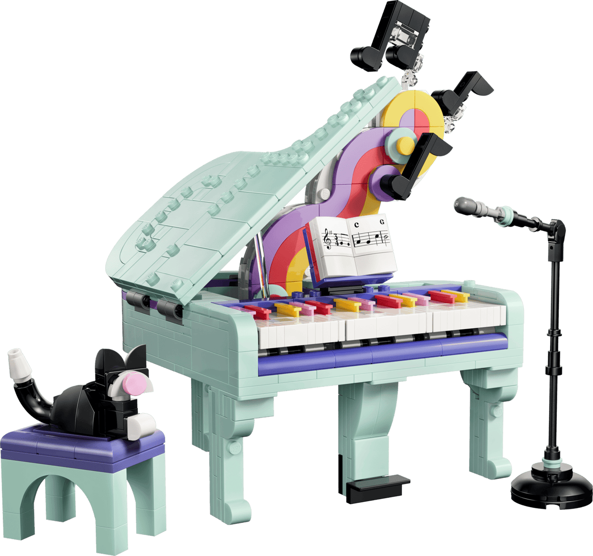 LEGO Music Decor Piano with Cat
