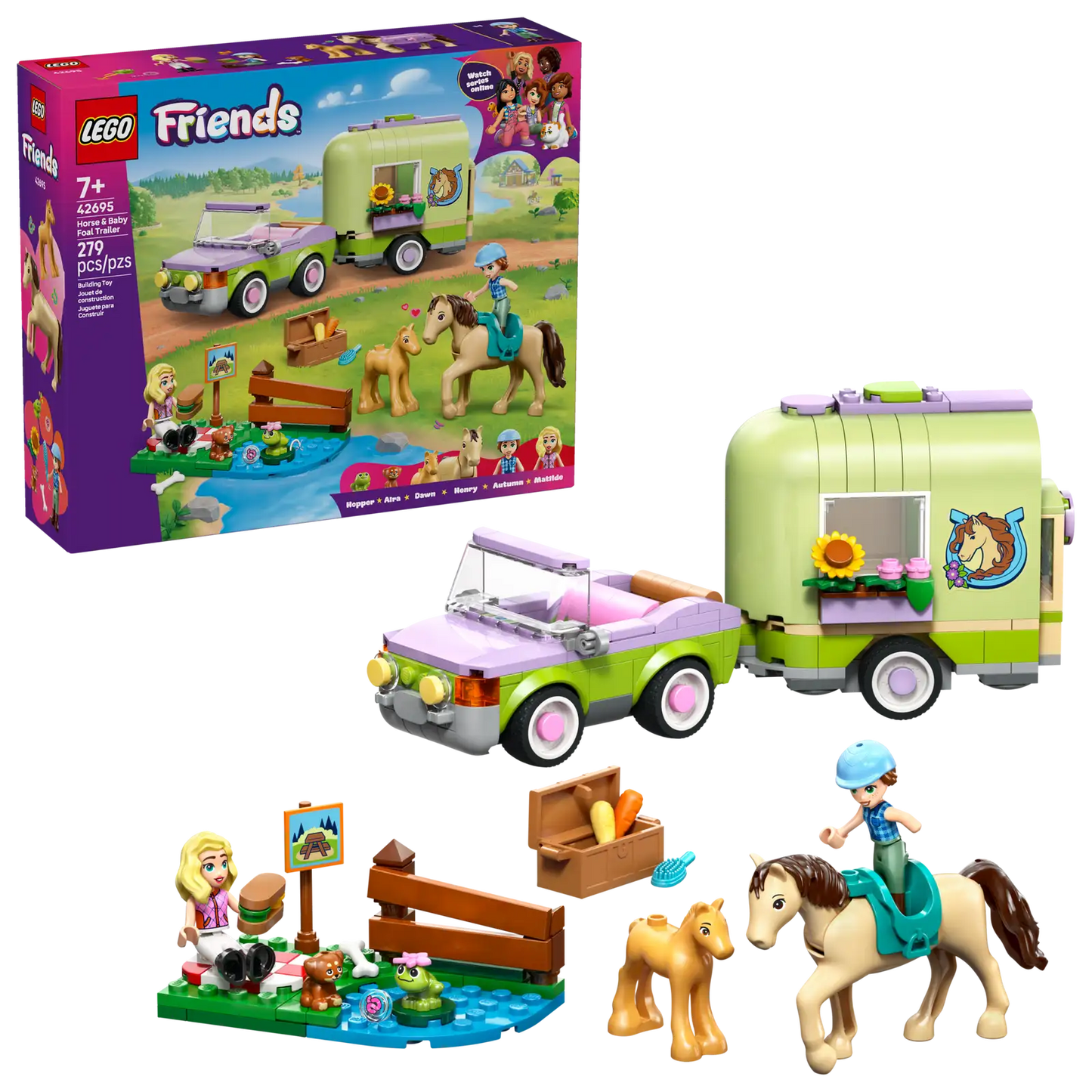 LEGO Horse and Baby Foal Trailer