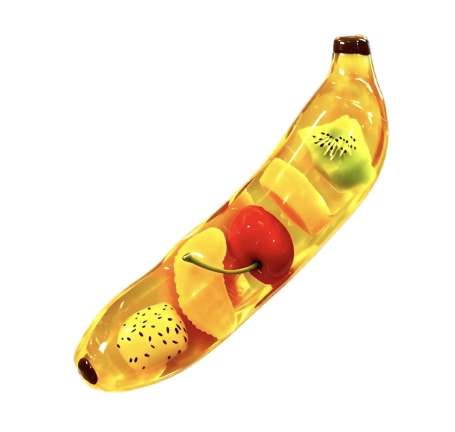 Pande Squeezy Sugar Banana fruit filled