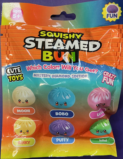 Pande Squishy Tiny Steamed Bun Dumplings Mystery 4 Pack