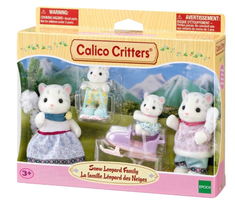 Calico Critters Snow Leopard Family