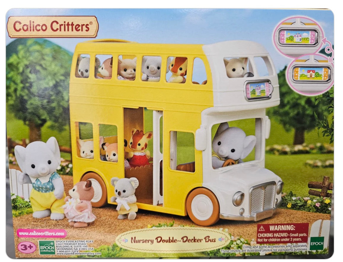 Calico Critters Nursery Double Decker Bus