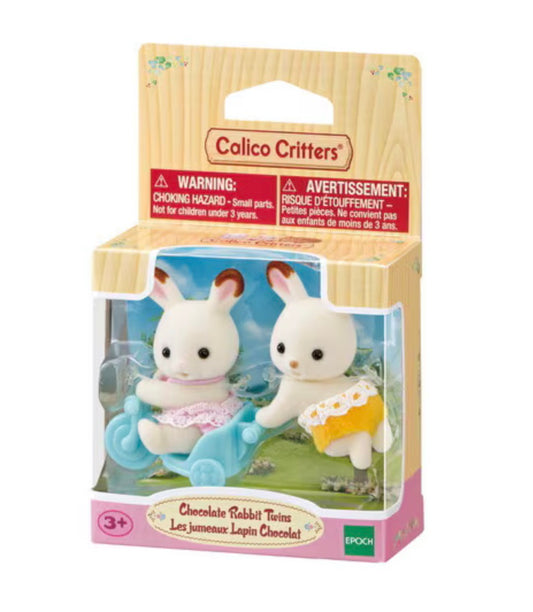 Calico Critters Chocolate Rabbit Twins