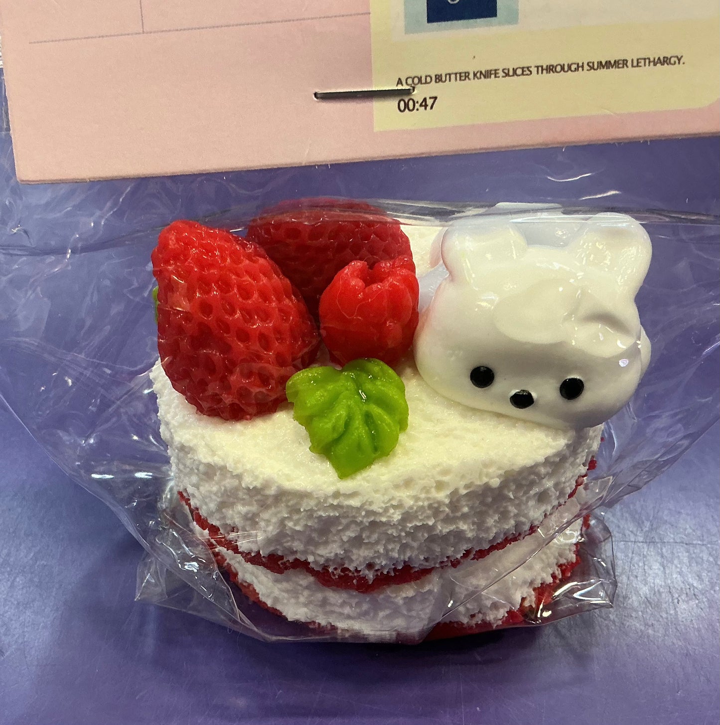 Pande White and Red Strawberry Dessert fancy taba