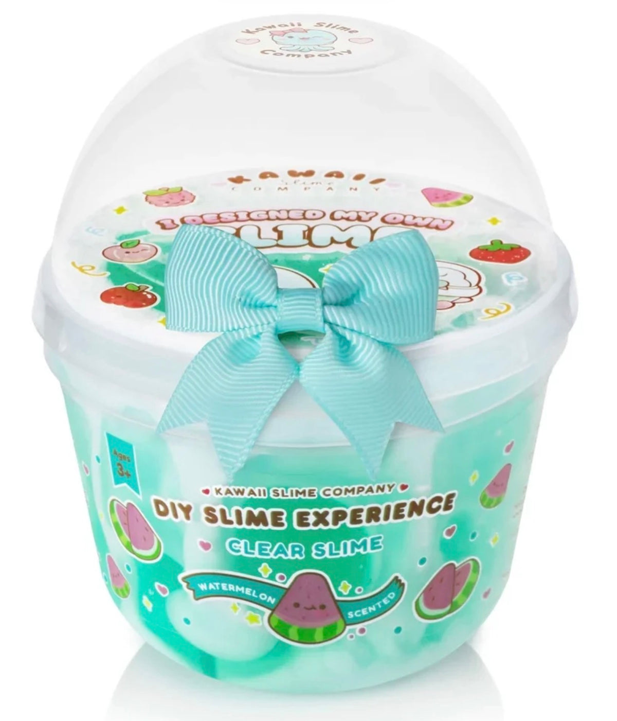 DIY Slime 10oz Boba Slime Teal Watermelon