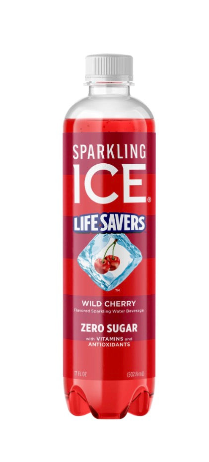 Sparkling Ice Life Savers Wild Cherry Bottle
