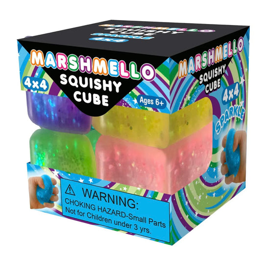 Sugar Marshmello 4 Mini Cubes Glitter