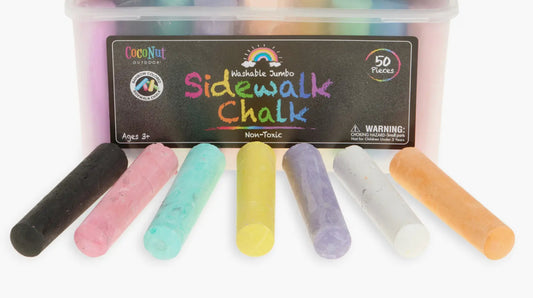 Jumbo Outdoor Sidewalk Chalk 50pc