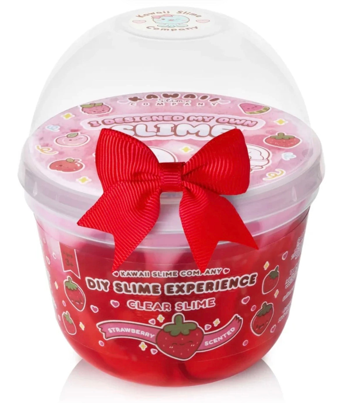 DIY Slime 10oz Boba Slime Red Strawberry