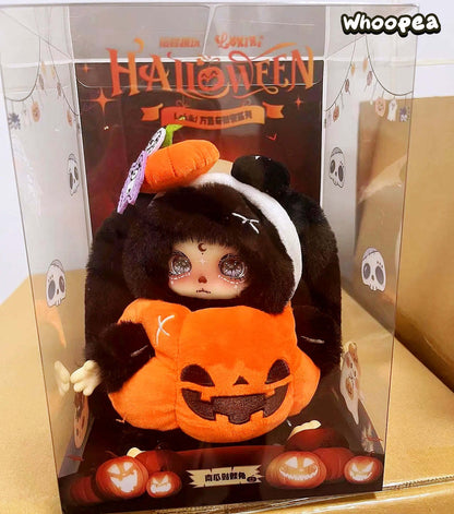 Lokiki Pumpkin Skeleton Rabbit Plush Keychain Figure