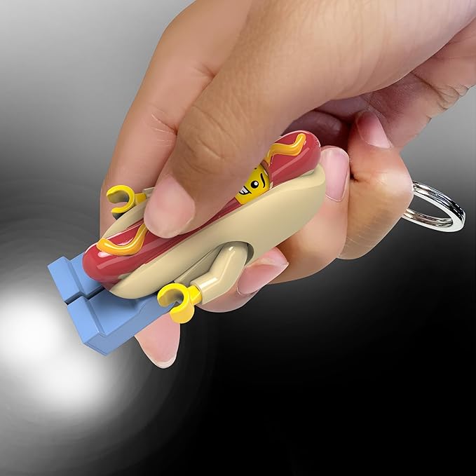 Lego Light Keychain Hot Dog