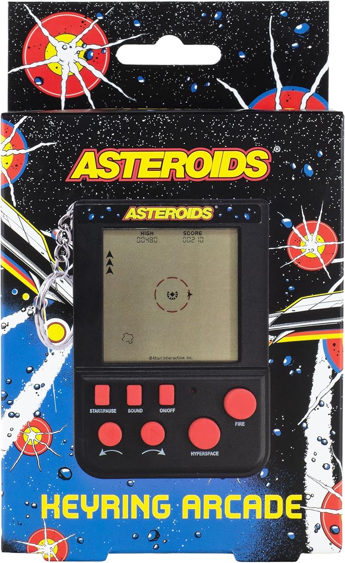 Asteroids Keyring Arcade Game