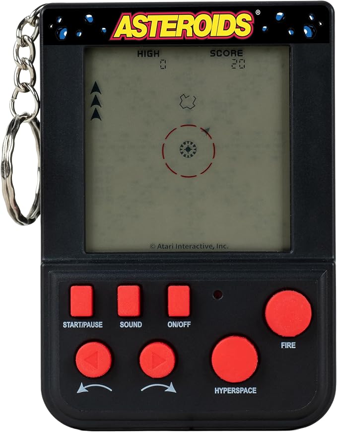 Asteroids Keyring Arcade Game