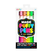 Magic Neon Puffy Pens New