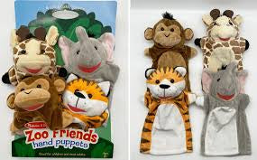 Zoo Friends Hand Puppets
