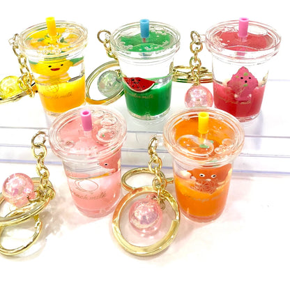 Fruit Boba Float Key Chain