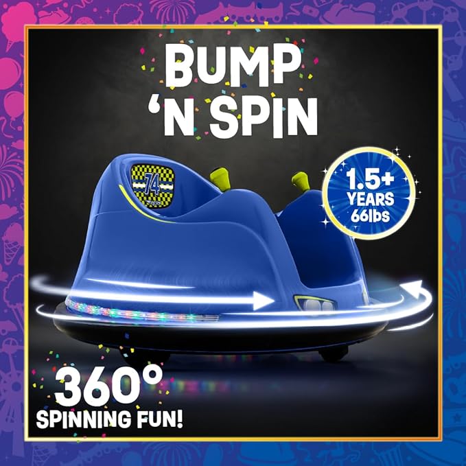 FlyBar FunPark Bumper Car (Blue/Green)