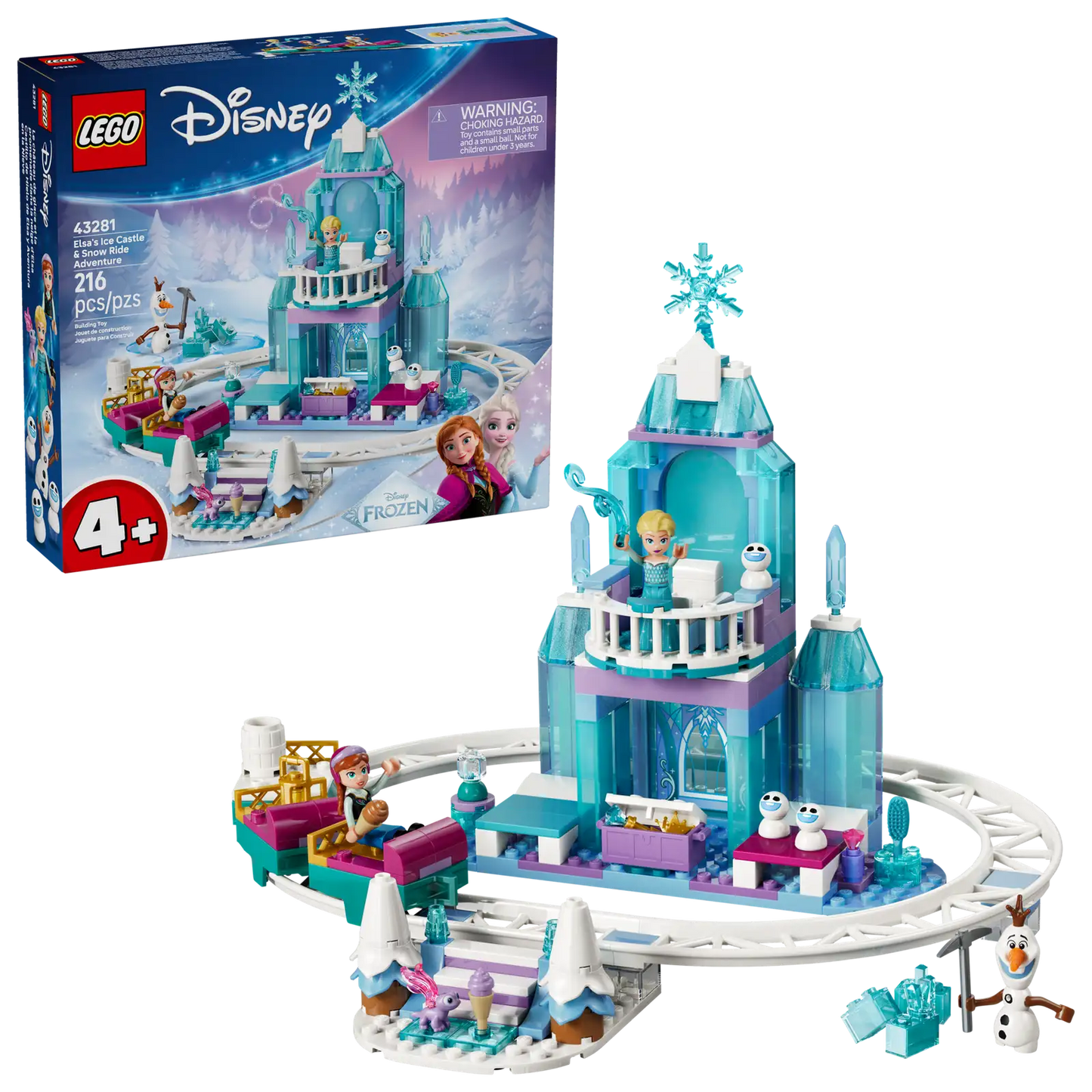 LEGO Elsa's Ice Castle and Snow Ride adventure