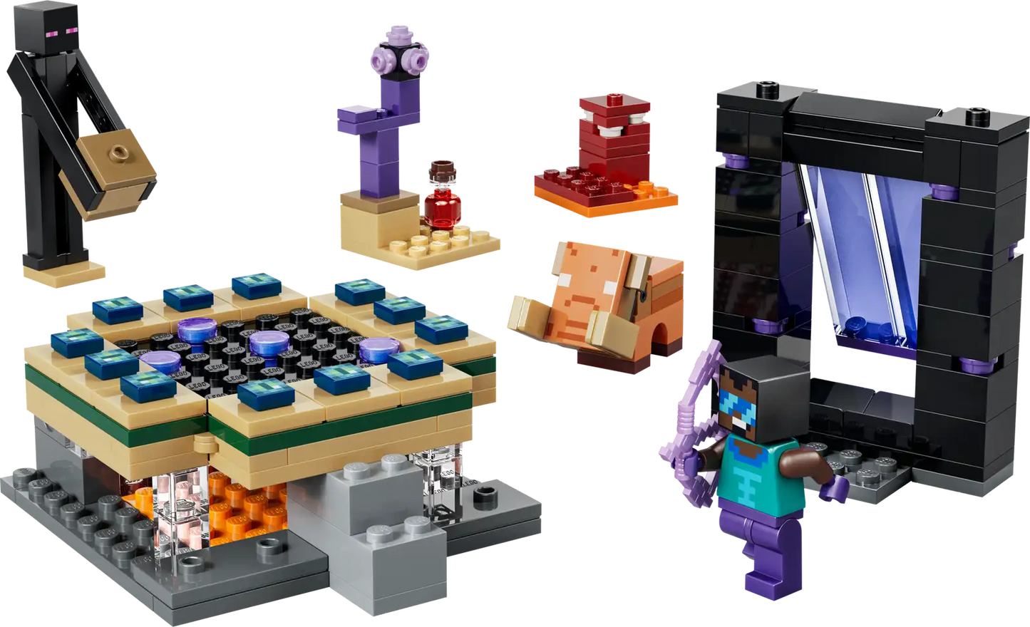 LEGO Nether and End Portal Journey