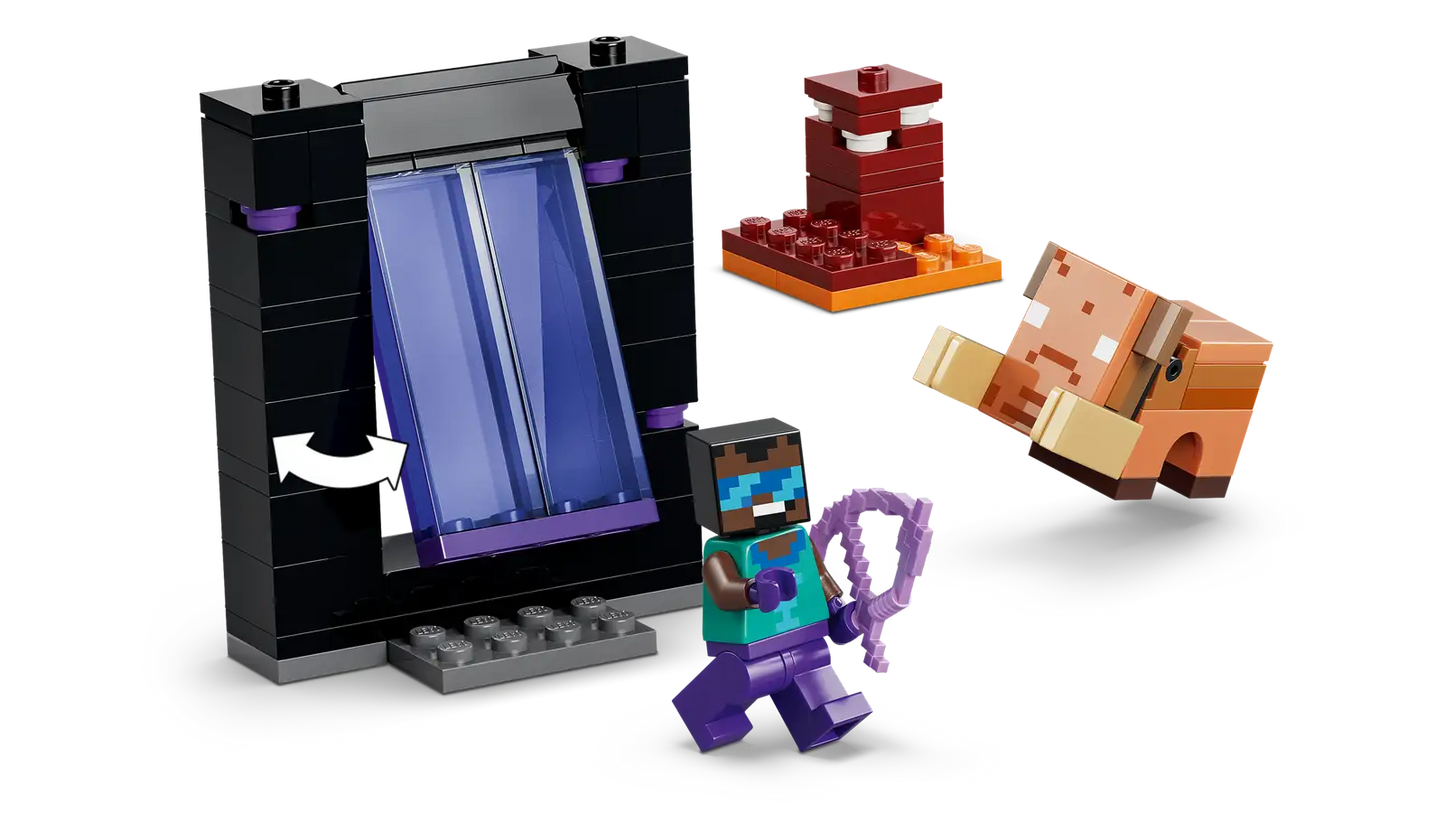 LEGO Nether and End Portal Journey