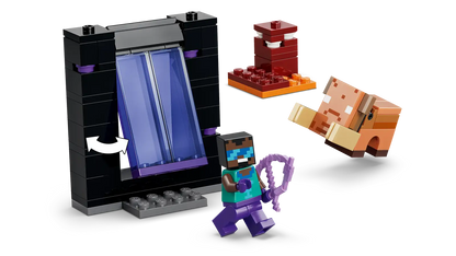 LEGO Nether and End Portal Journey