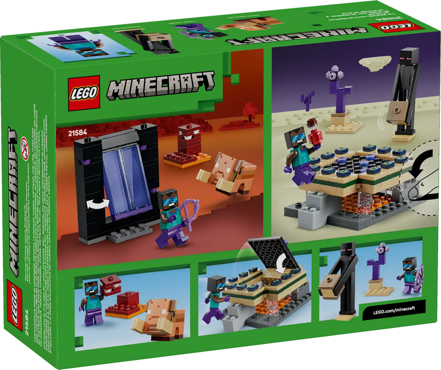 LEGO Nether and End Portal Journey