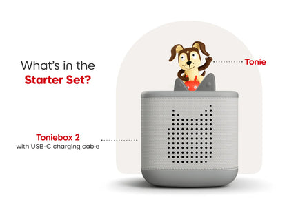 Toniebox 2 Starter Set Playtime Puppy moon Gray