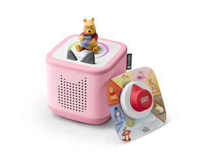 Toniebox 2 Play Set Winnie the Pooh Cloud Pink With Game Controller and Exclusive Tigger game