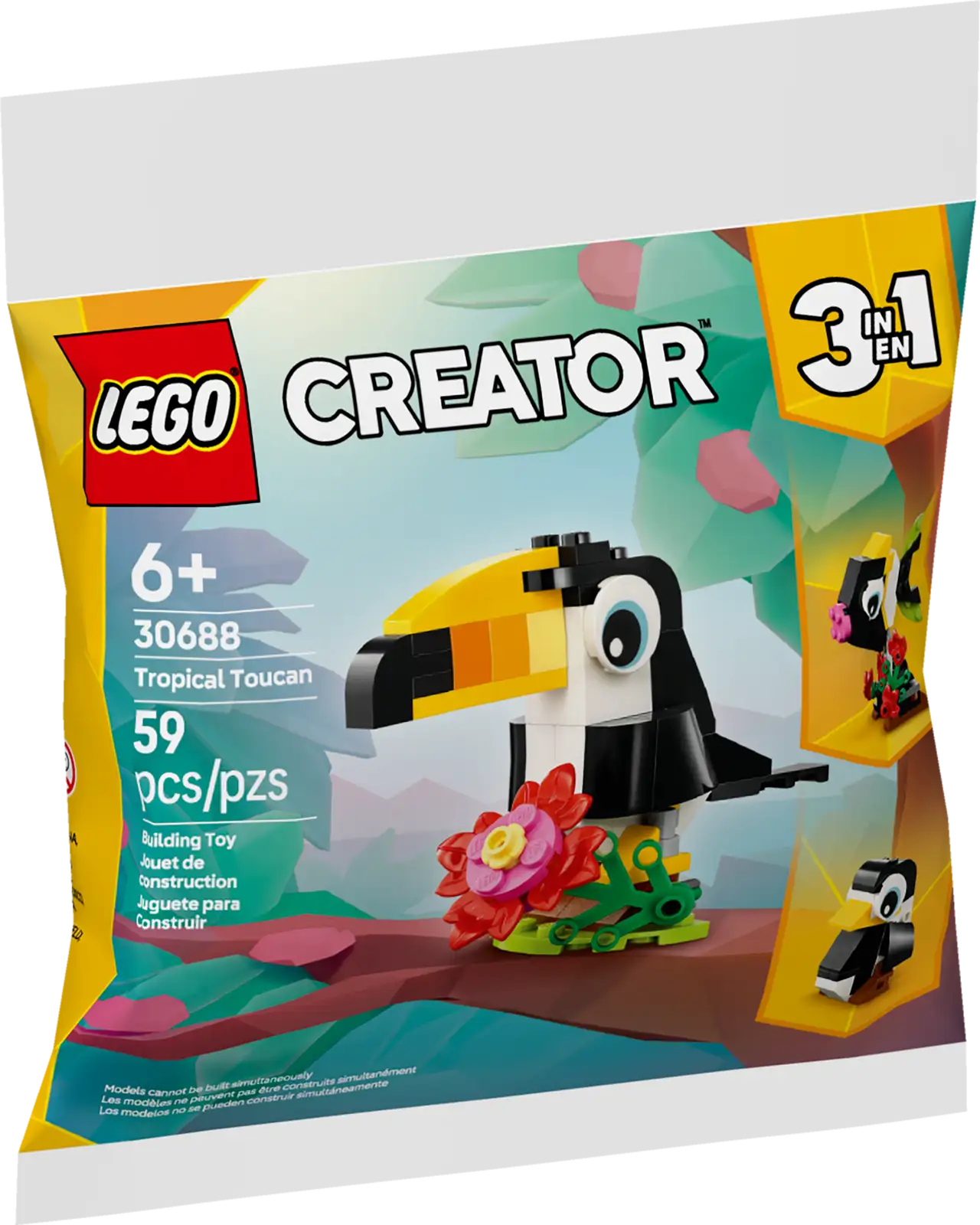 LEGO® Tropical Toucan 3in1 Creator Bag