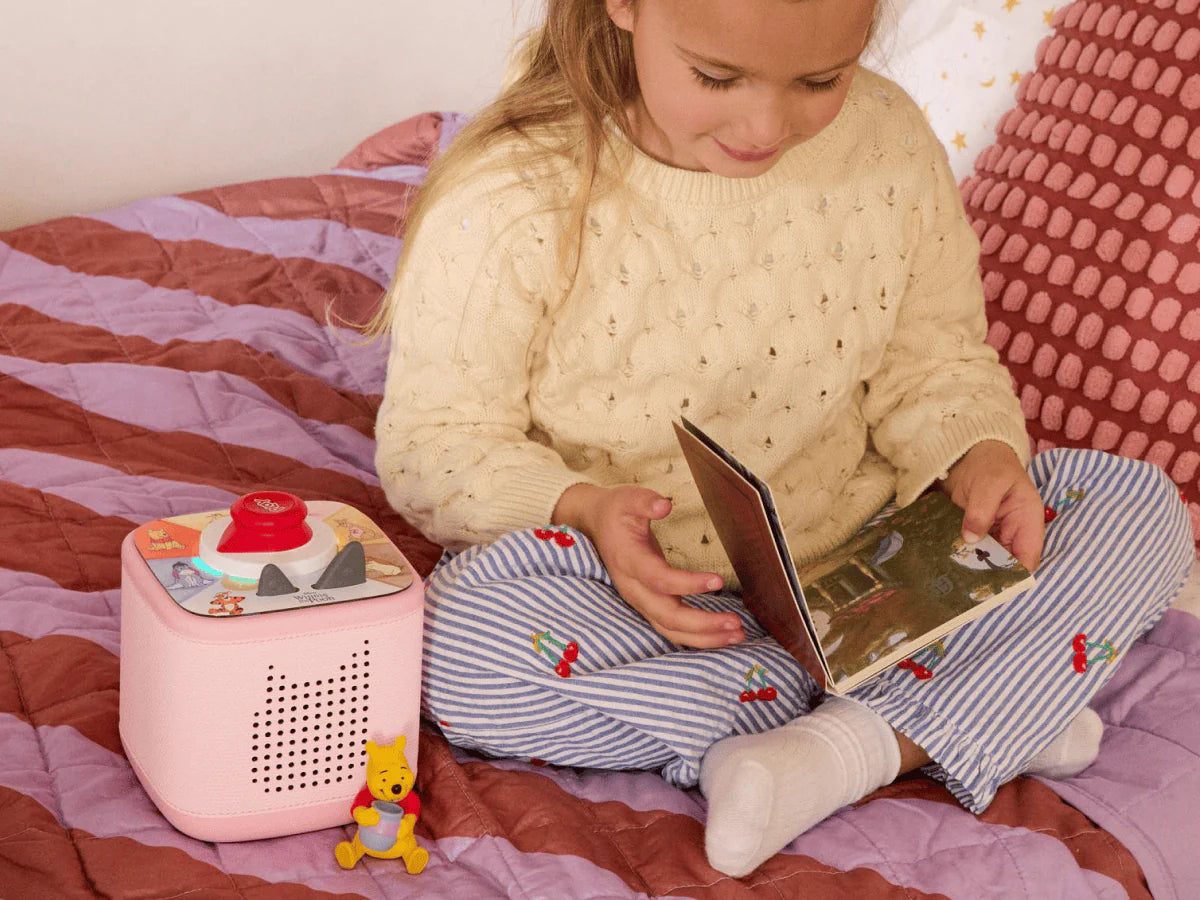 Toniebox 2 Play Set Winnie the Pooh Cloud Pink With Game Controller and Exclusive Tigger game