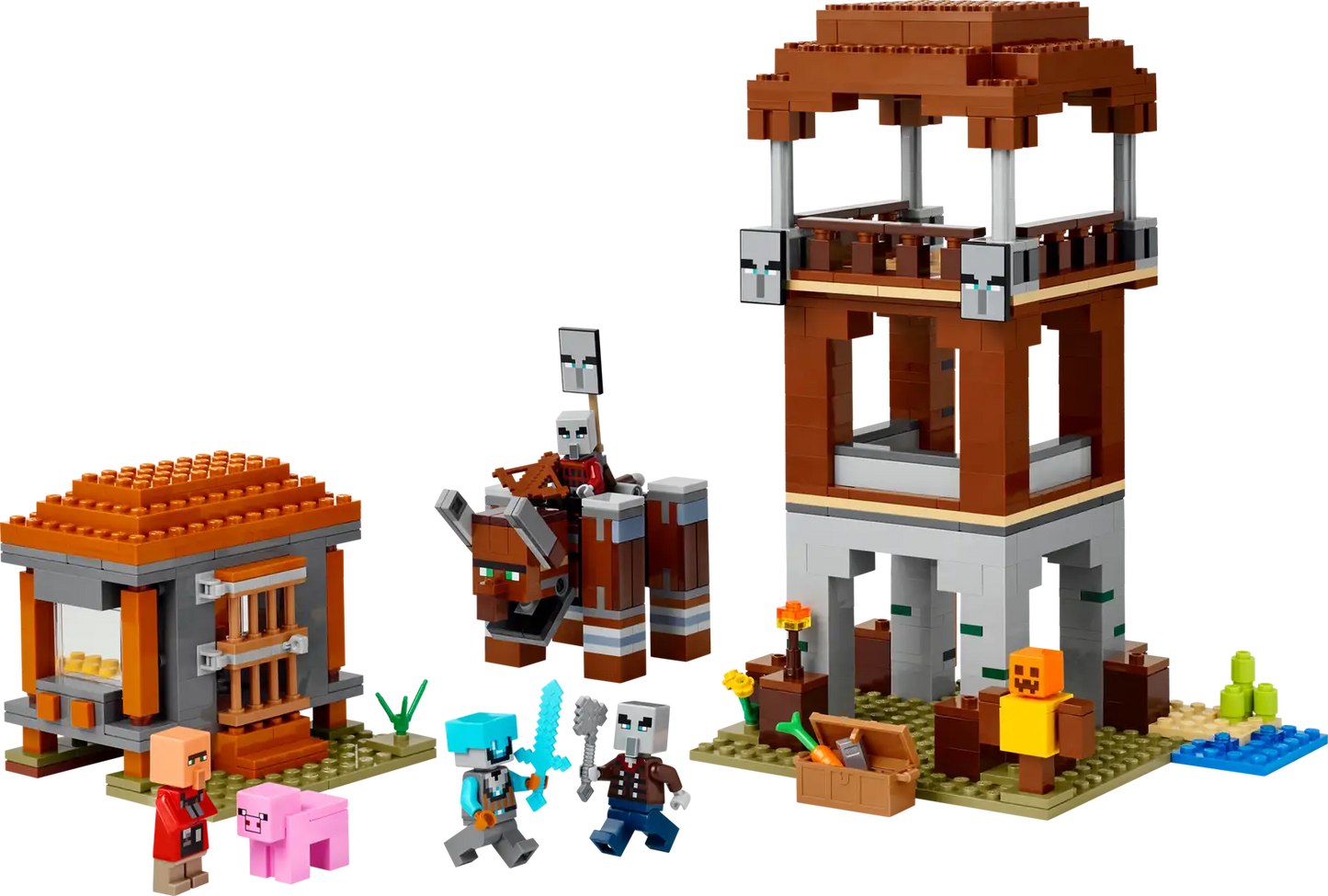 LEGO® The Pillager Outpost and Ravager