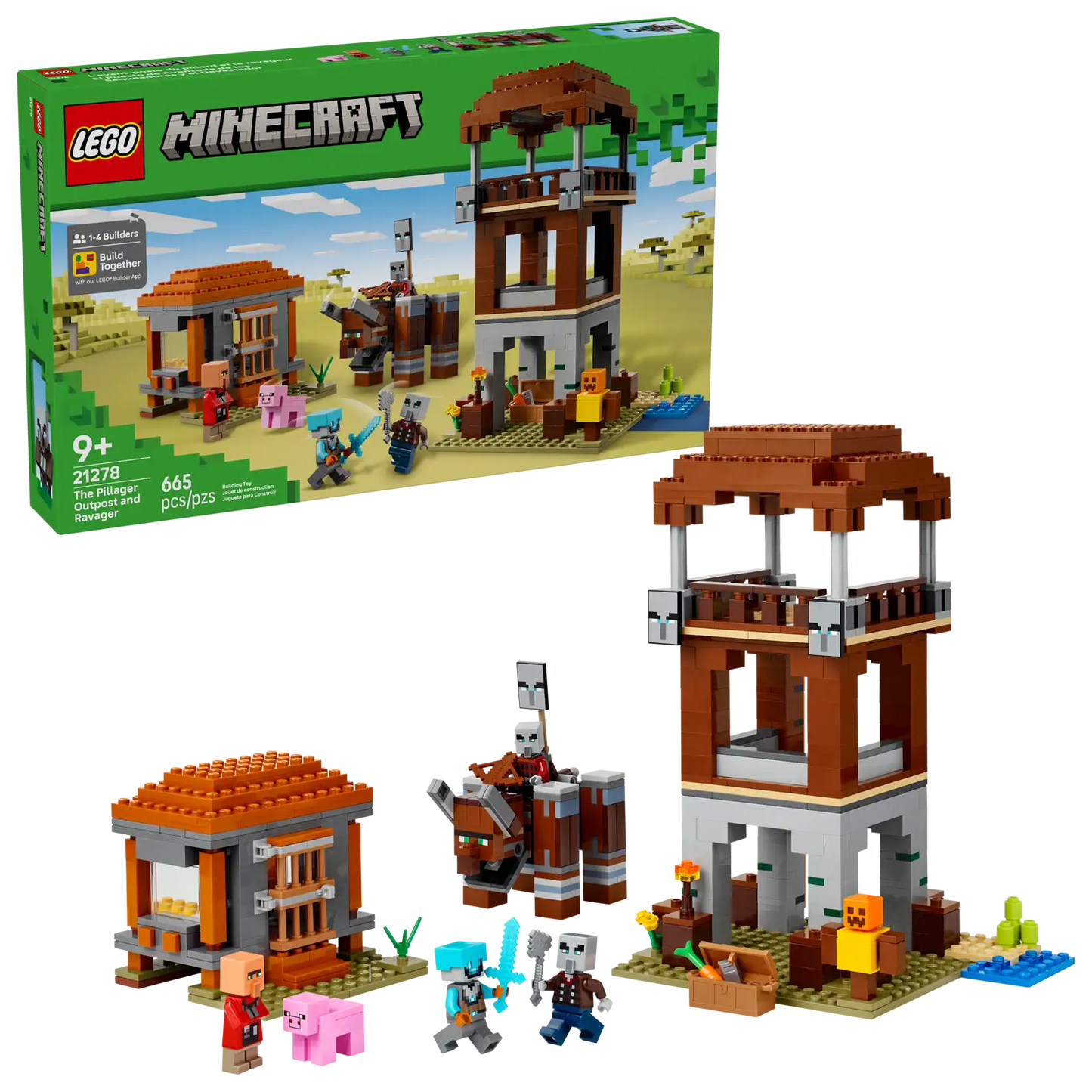 LEGO® The Pillager Outpost and Ravager