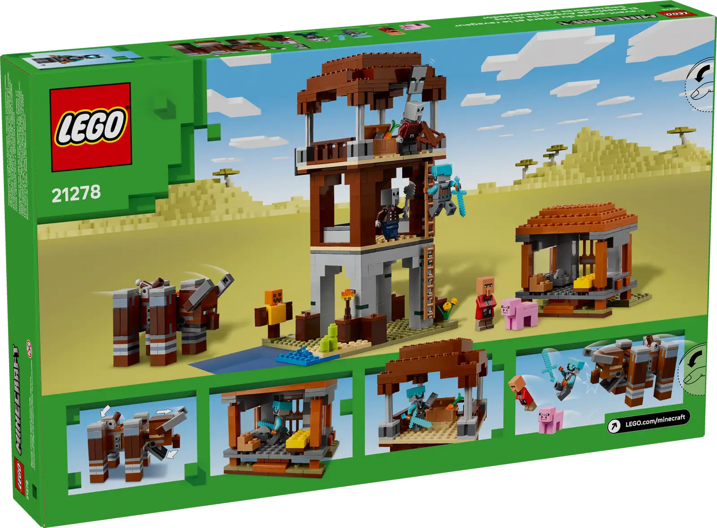 LEGO® The Pillager Outpost and Ravager