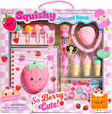 x Squishy Journal Book Strawberry So Berry Cute
