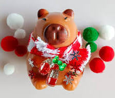 ZABA Hello Squishy Capybara Christmas