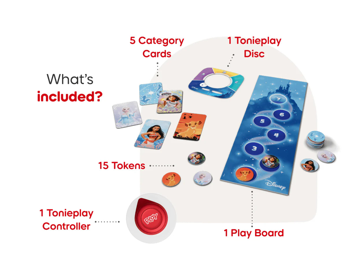 Tonies Tonieplay Game and Controller set Disney Trivia quiz kingdom
