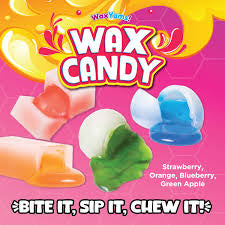 WaxYums Wax Candy Box Strawberry, Orange, Blueberry, Green Apple