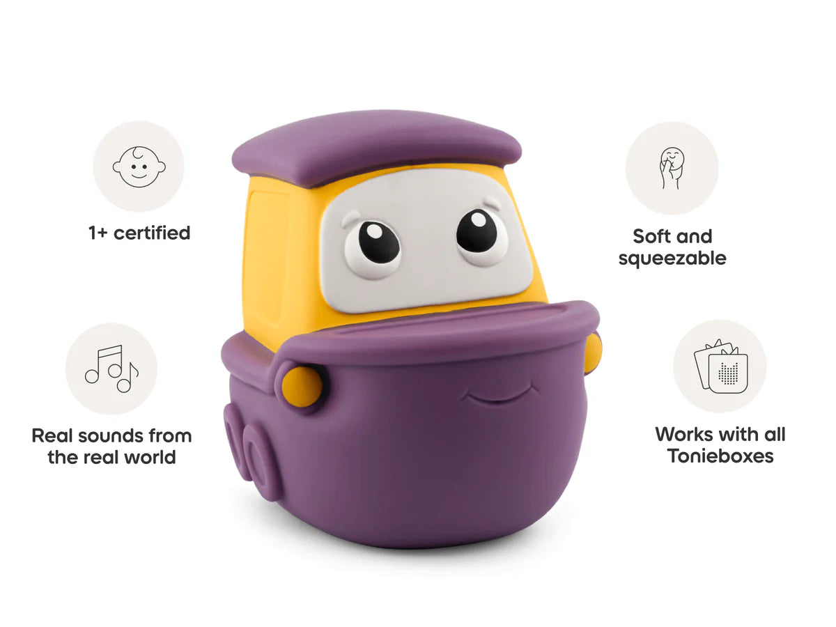Soft Tonies Transportation Set Travel Airplane ship train