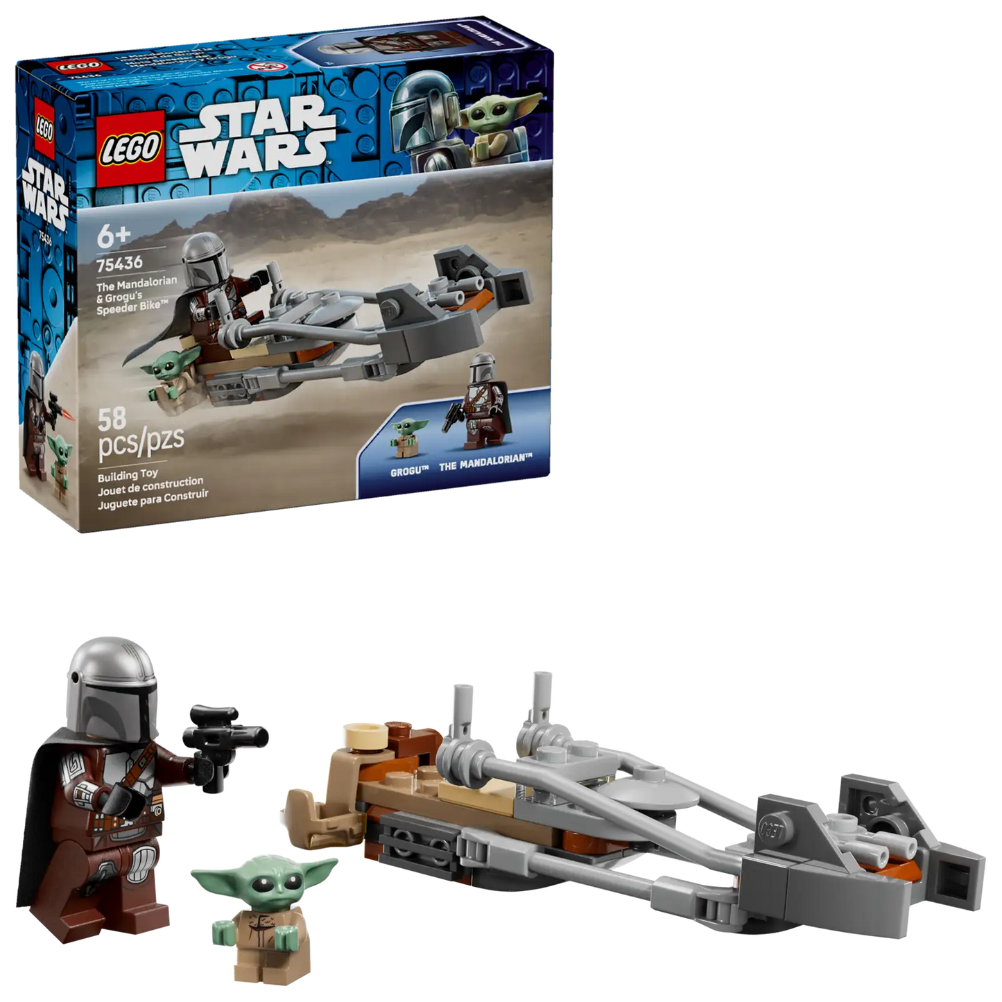 LEGO The Mandalorian and Grogu's Speeder Bike