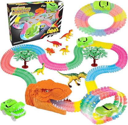 Twister Tracks Neon Glow in the Dark Dino Series