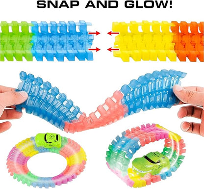 Twister Tracks Neon Glow in the Dark Dino Series